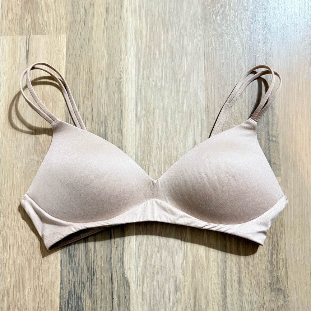 Aerie 34B Soft Nude Double Strap Bra